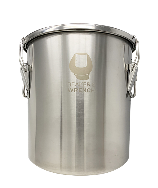 Stainless Steel 20L Container Bucket - Beaker & Wrench